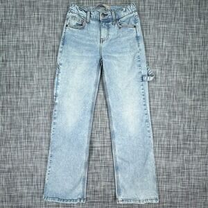 Love Trends Womens Jeans Carpenter Light Wash Size 0 Utility Denim Workwear Y2K